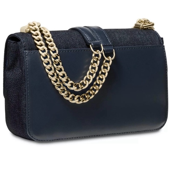 Michael Kors Sloan Denim Chain Shoulder Bag - Picture 2 of 15